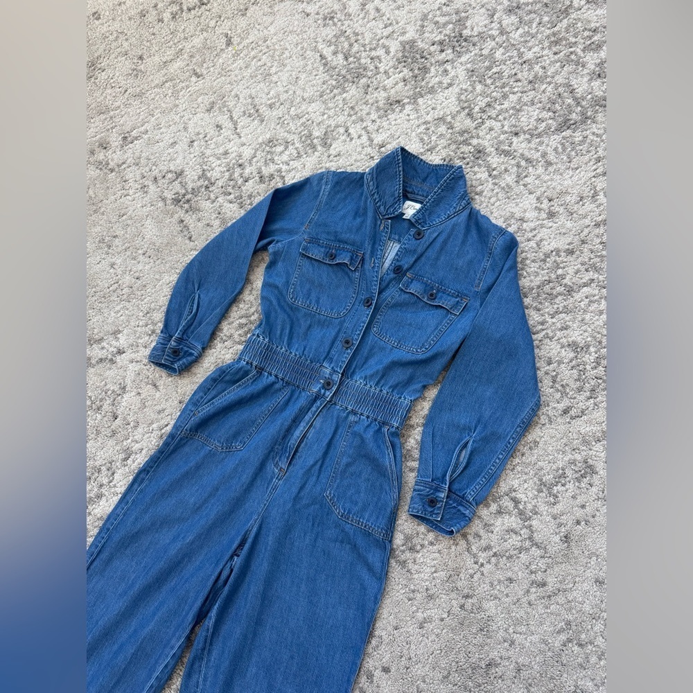 Women’s J.Crew denim jumpsuit size 2 - Picture 9 of 15